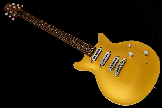 【outlet】Kz Guitar Works / Kz One Carved Top Semi-Hollow 24 3S11 Bar Bridge Gold Top 3.725kg #20250704【TONIQ Yokohama】 【price included SHIPPING & IMPORT TAX & VAT】