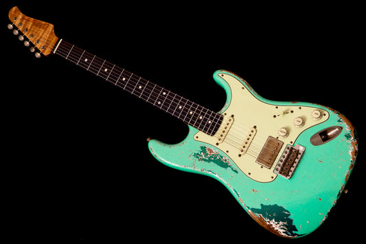 【new】Xotic / XSC-2 Surf Green over Sherwood Green Heavy Aged Stainless Fret 【TONIQ Yokohama】【price included SHIPPING & IMPORT TAX & VAT】