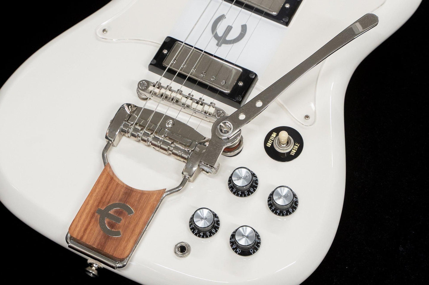 【used】Epiphone / Crestwood Custom w/tremotone Polaris White #21011536333 3.26kg【TONIQ Yokohama】