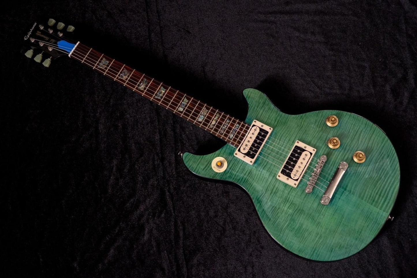 【used】Epiphone / Tak Matsumoto DC Standard Plus Top Aqua Blue 2013 3.62kg #13091507291【TONIQ Yokohama】
