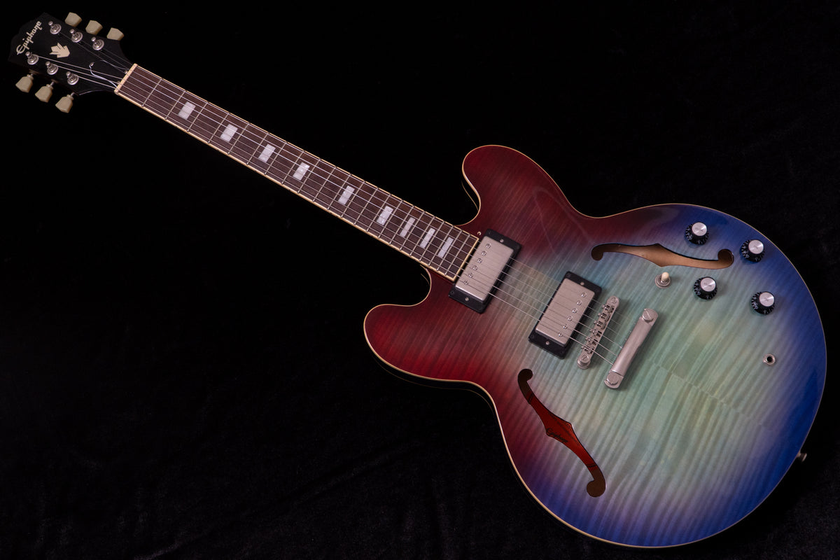 【used】Epiphone / Inspired by Gibson ES-335 Figured Blueberry Burst 2020 3.56kg #20081534039【TONIQ Yokohama】【price included SHIPPING & IMPORT TAX & VAT】