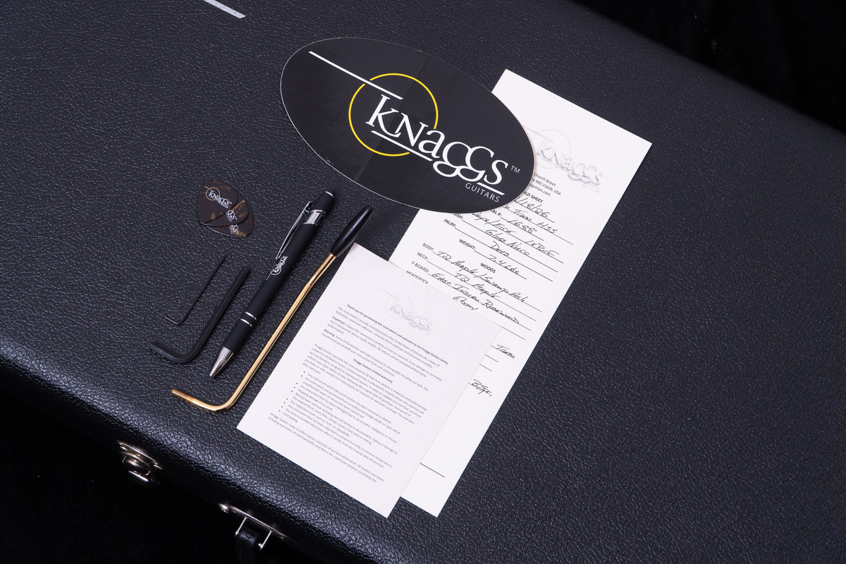 【new】Knaggs Guitars / Chesapeake Series Severn Trem HSS 1xPurf Fire / Onyx Gold Parts 3.485kg #1688【TONIQ Yokohama】【price included SHIPPING & IMPORT TAX & VAT】