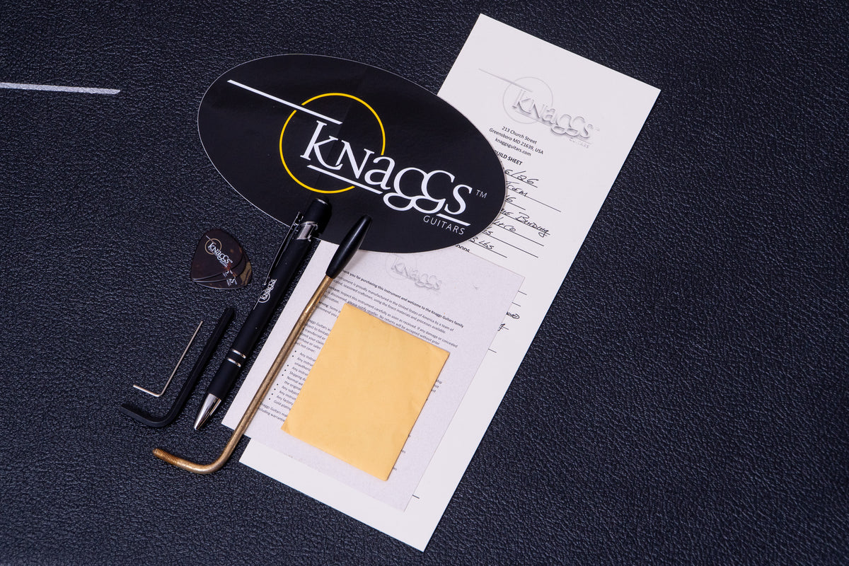 【new】Knaggs Guitars / Influence Series Kenai Trem Black Medium Relic Gold Parts 4.06kg #2516【TONIQ Yokohama】【price included SHIPPING & IMPORT TAX & VAT】