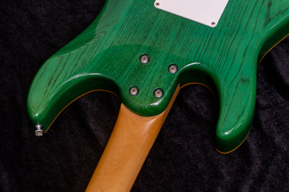 【used】SCHECTER / SD-II-24-AS/R See-Thru Green 2011 3.82kg #SA1102030【TONIQ Yokohama】 【price included SHIPPING & IMPORT TAX & VAT】