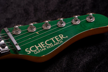 【used】SCHECTER / SD-II-24-AS/R See-Thru Green 2011 3.82kg #SA1102030【TONIQ Yokohama】 【price included SHIPPING & IMPORT TAX & VAT】