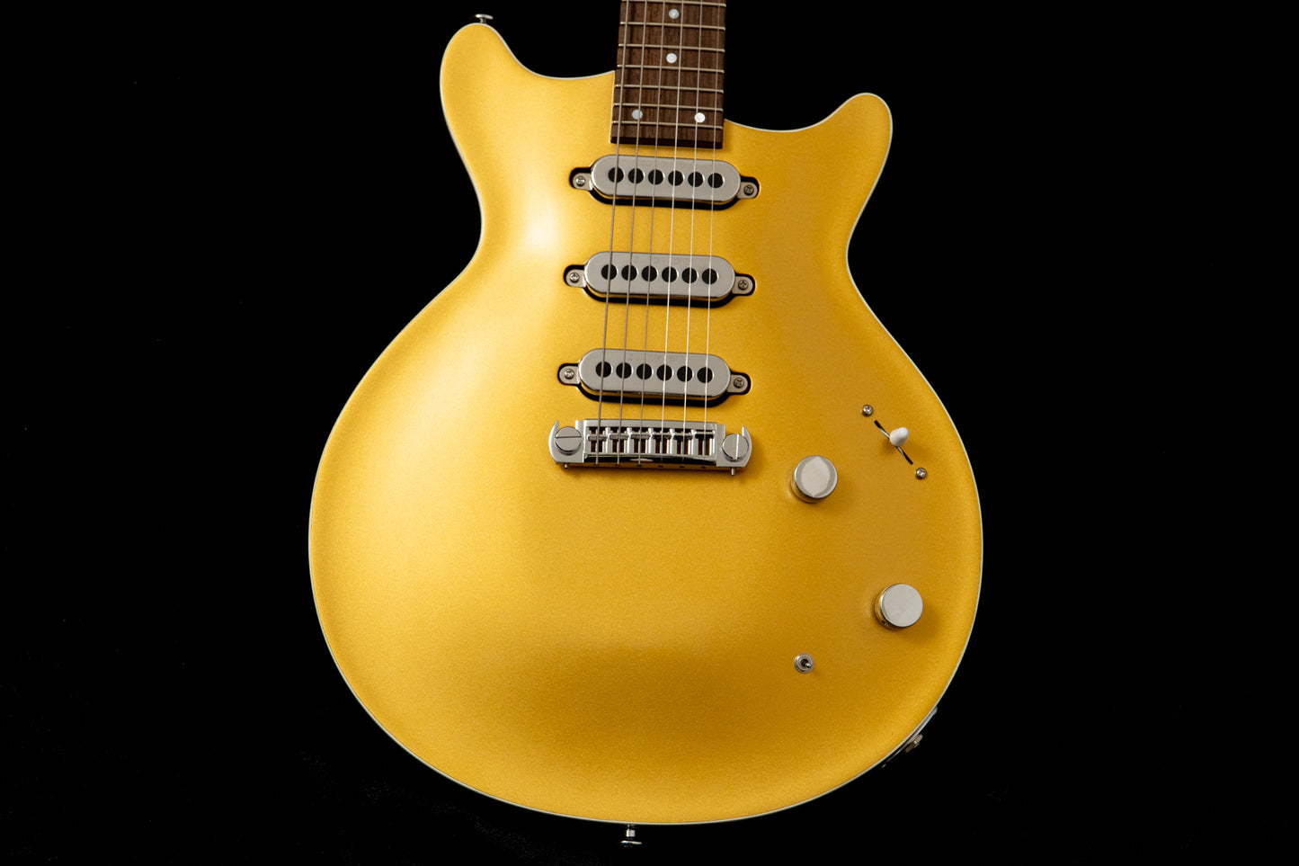 【outlet】Kz Guitar Works / Kz One Carved Top Semi-Hollow 24 3S11 Bar Bridge Gold Top 3.725kg #20250704【TONIQ Yokohama】 【price included SHIPPING & IMPORT TAX & VAT】