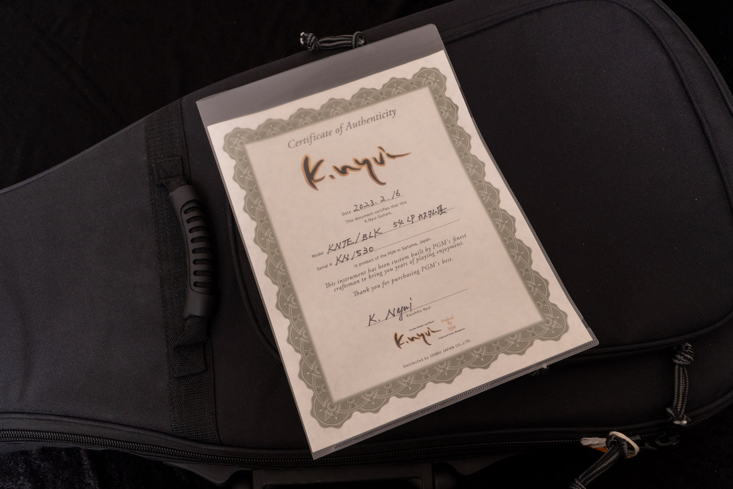【used】K.Nyui Custom Guitars / KNTE / BLK 54CTM #1530 3.61kg【TONIQ横浜】