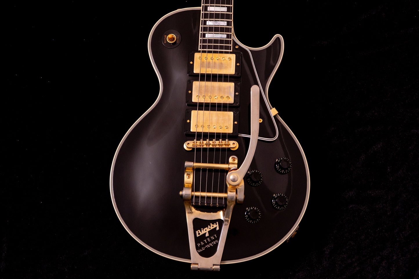 【used】Gibson / Custom Shop Historic Collection 1957 Les Paul Custom 3-Pickup With Bigsby Vibrato Ebony Light Aged 2020 4.28kg #70427【TONIQ横浜】【price included SHIPPING & IMPORT TAX & VAT】