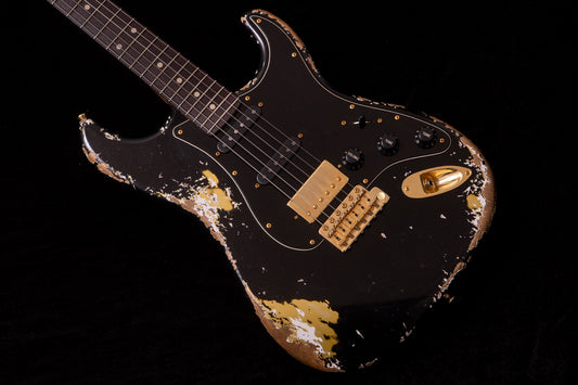 【new】Xotic / XSC-2 Black over Gold Heavy Aged Gold Parts 3.38kg #4160【TONIQ横浜】