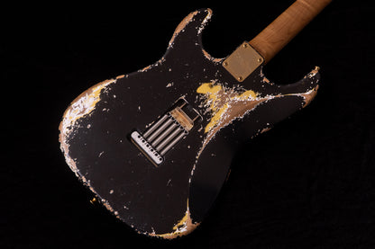 【new】Xotic / XSC-2 Black over Gold Heavy Aged Gold Parts 3.38kg #4160【TONIQ横浜】