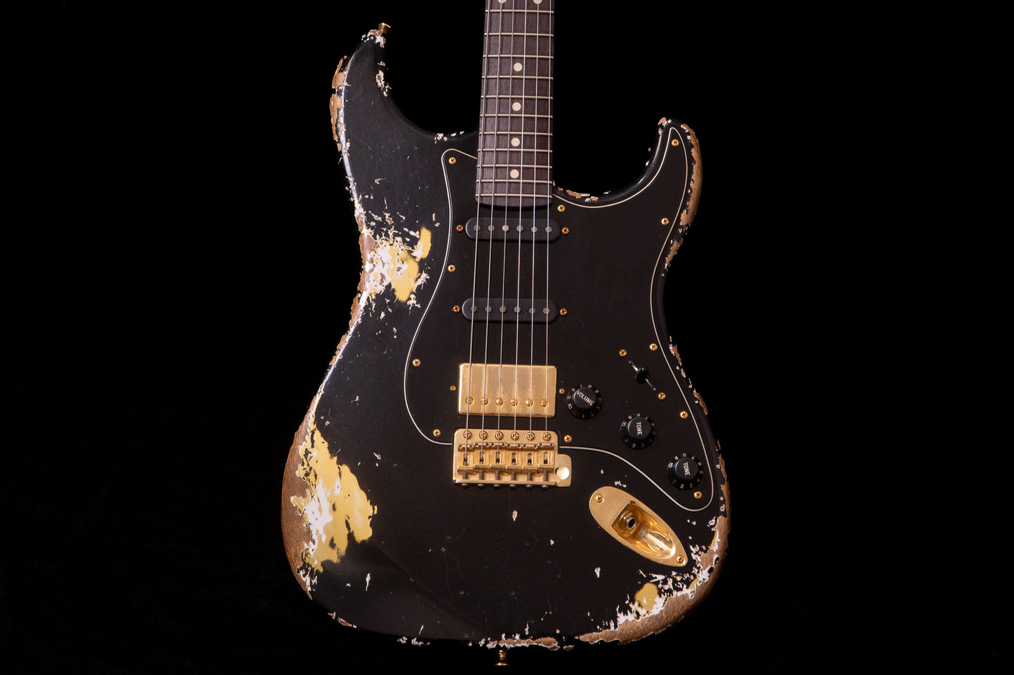 【new】Xotic / XSC-2 Black over Gold Heavy Aged Gold Parts 3.38kg #4160【TONIQ横浜】