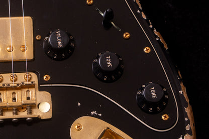 【new】Xotic / XSC-2 Black over Gold Heavy Aged Gold Parts 3.38kg #4160【TONIQ横浜】